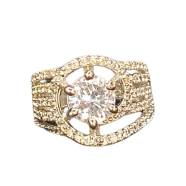 Graceful Intricate Zircon Ring