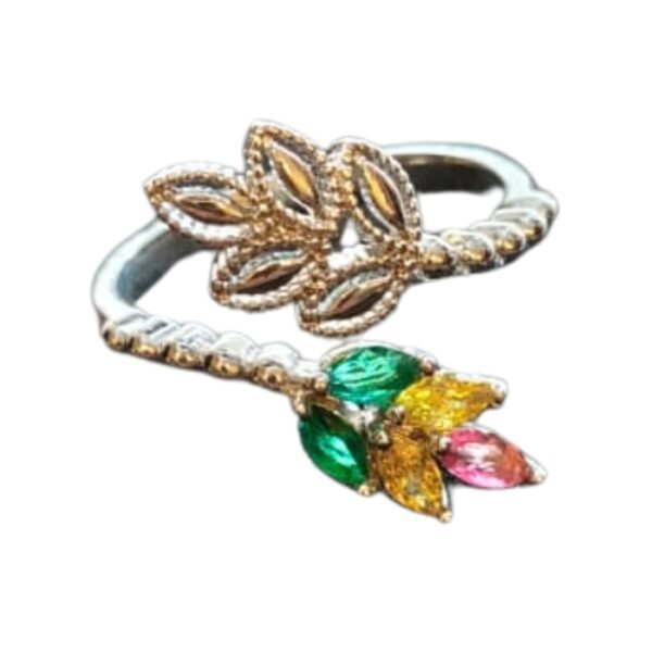 Multi Colour Flower Ring