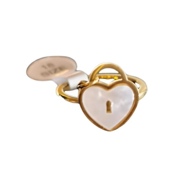 Pink Heart Trendy Ring